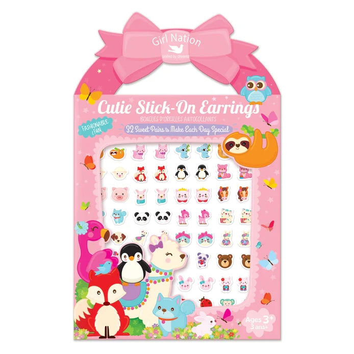 "Animal Friends" Stick-On Earrings