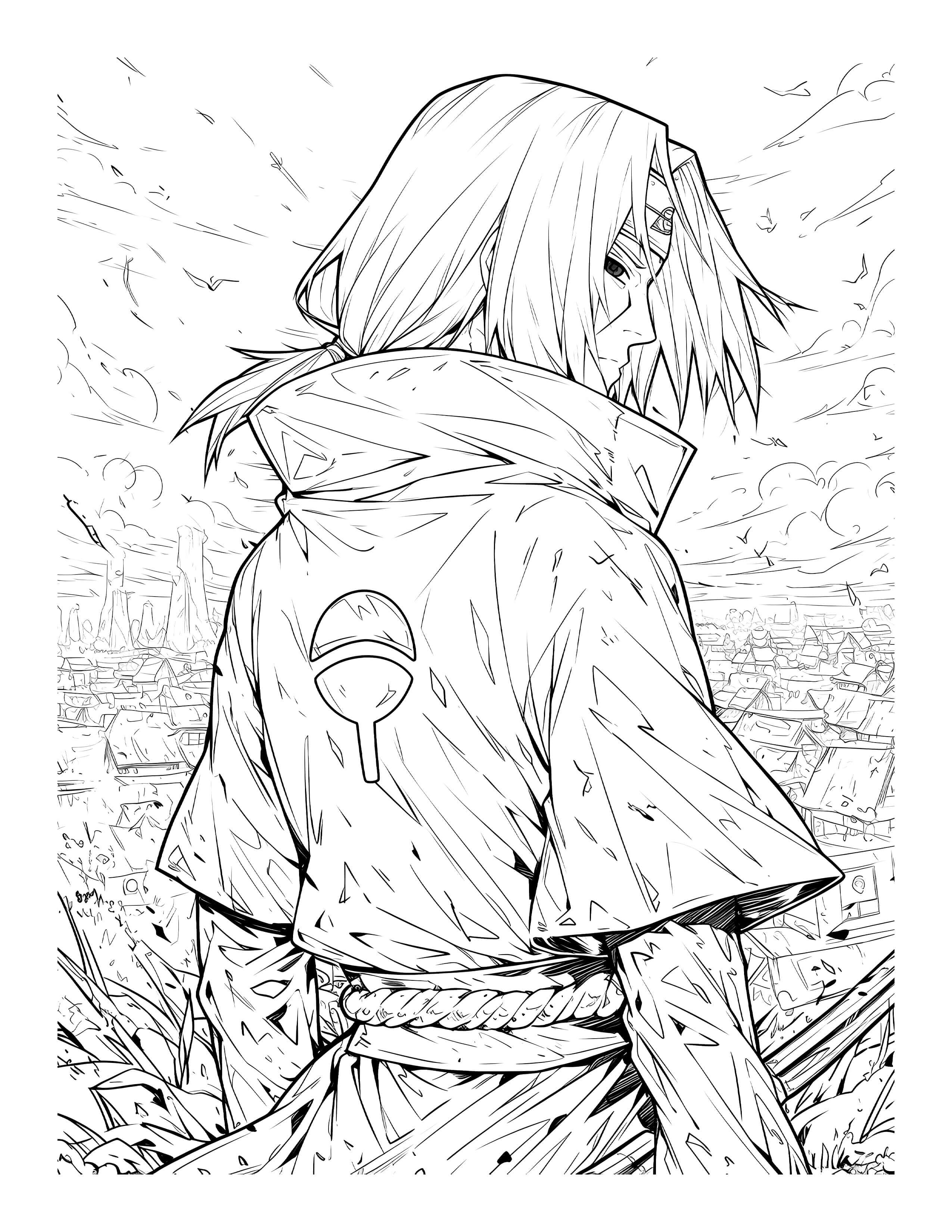 Anime Chronicles: Naruto Shippuden Legacy! A Ninja Adventure Coloring Book PDF