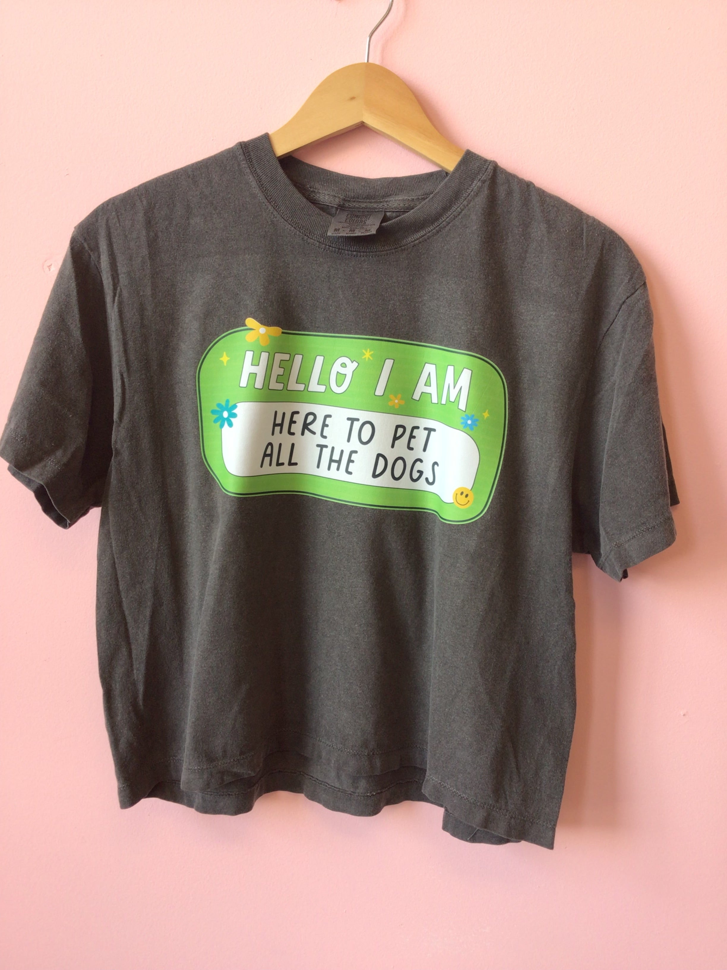 “Here to Pet All the Dogs” Shirt and Crewneck