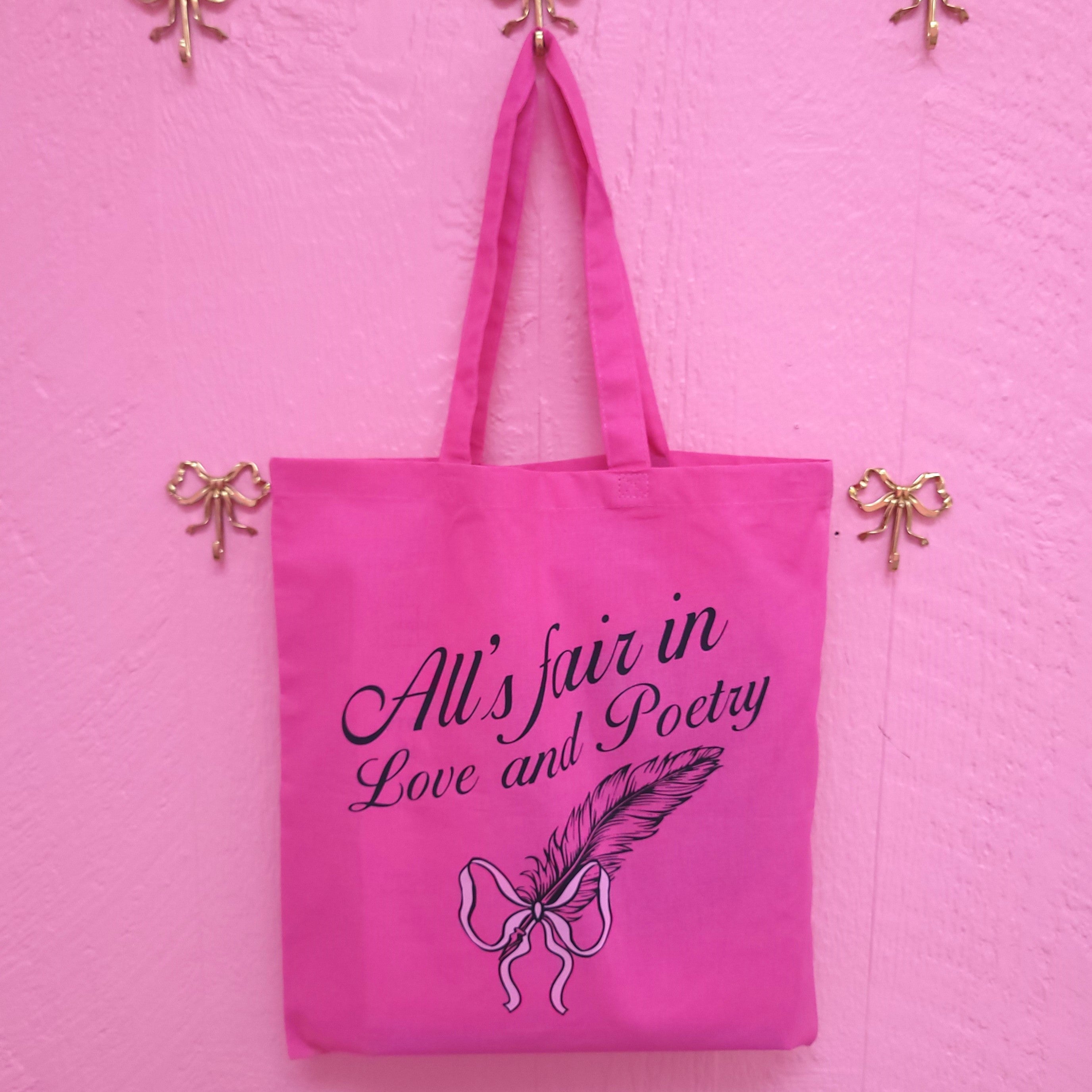 "All's Fair in Love and Poetry" Tote Bag