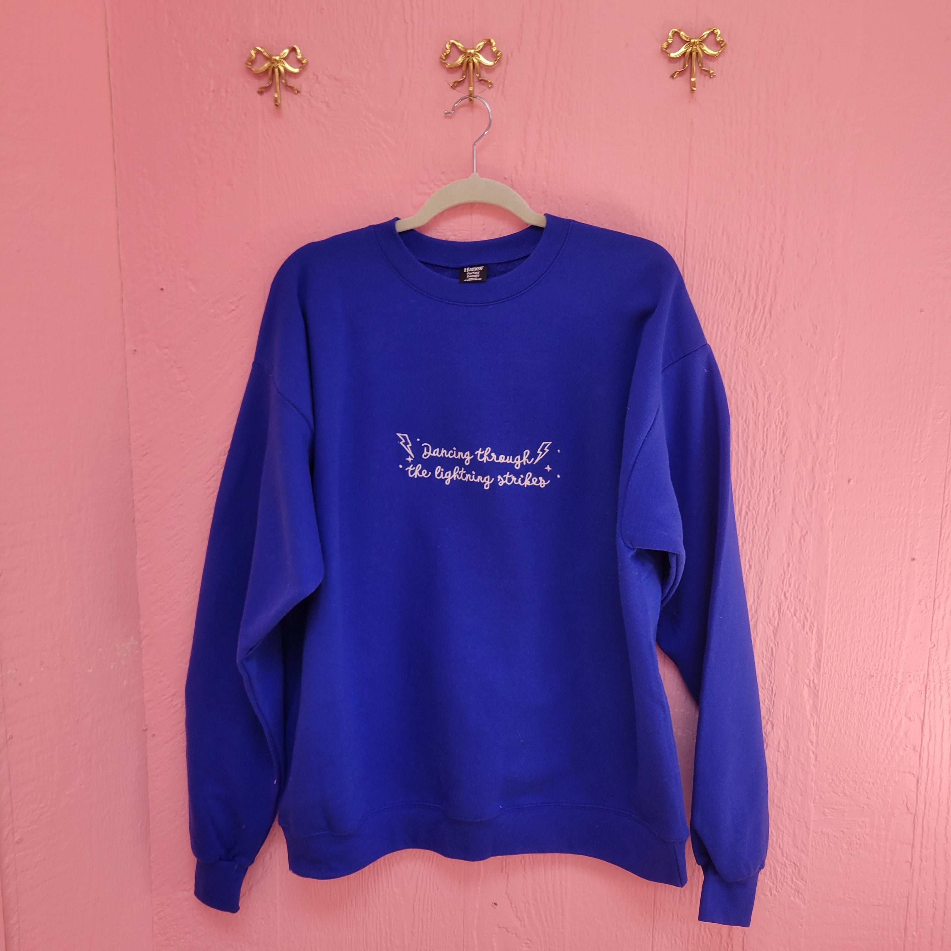 Dancing Through The Lightning Strikes Eras Embroidered Tops