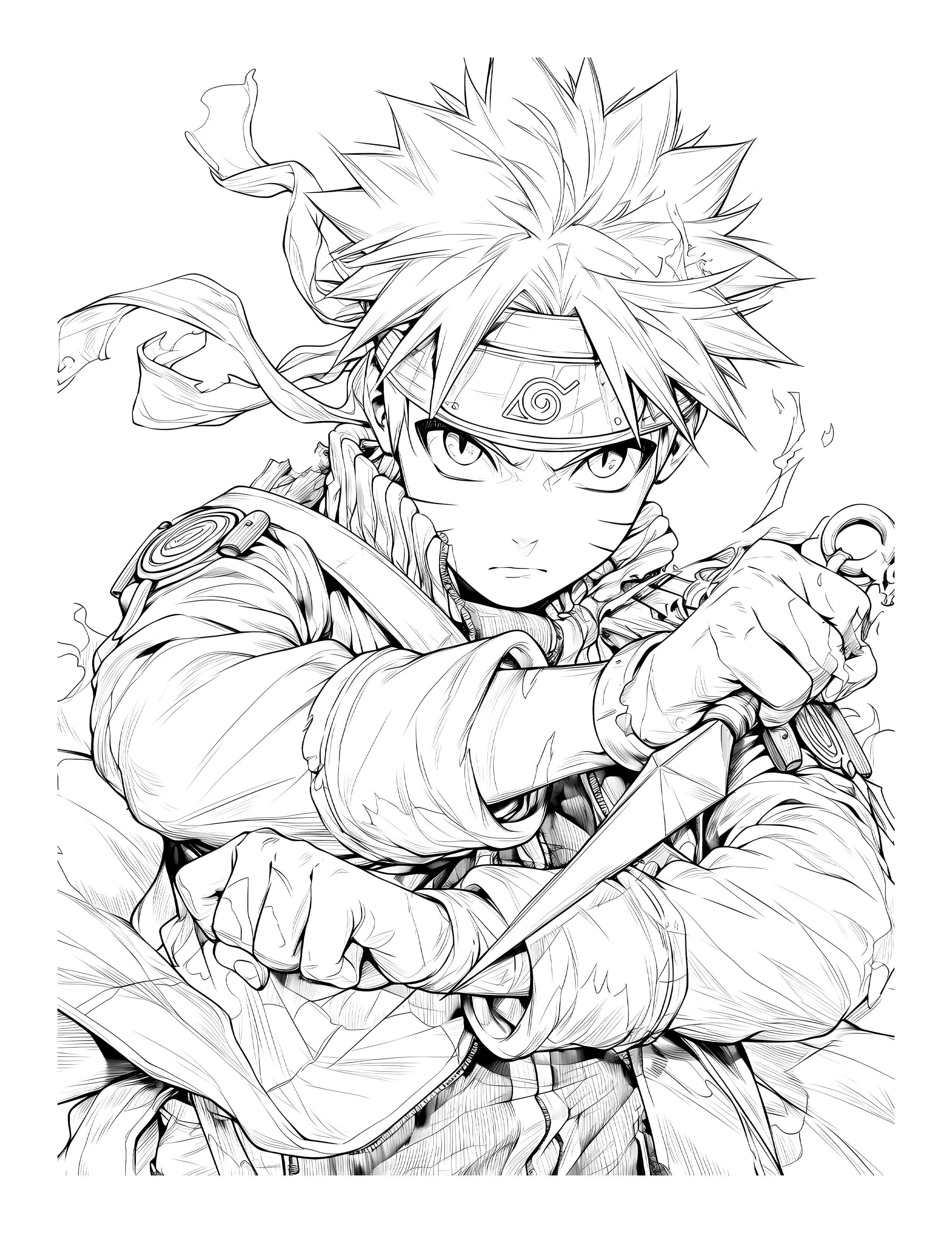 Anime Chronicles: Naruto Shippuden Legacy! A Ninja Adventure Coloring Book PDF