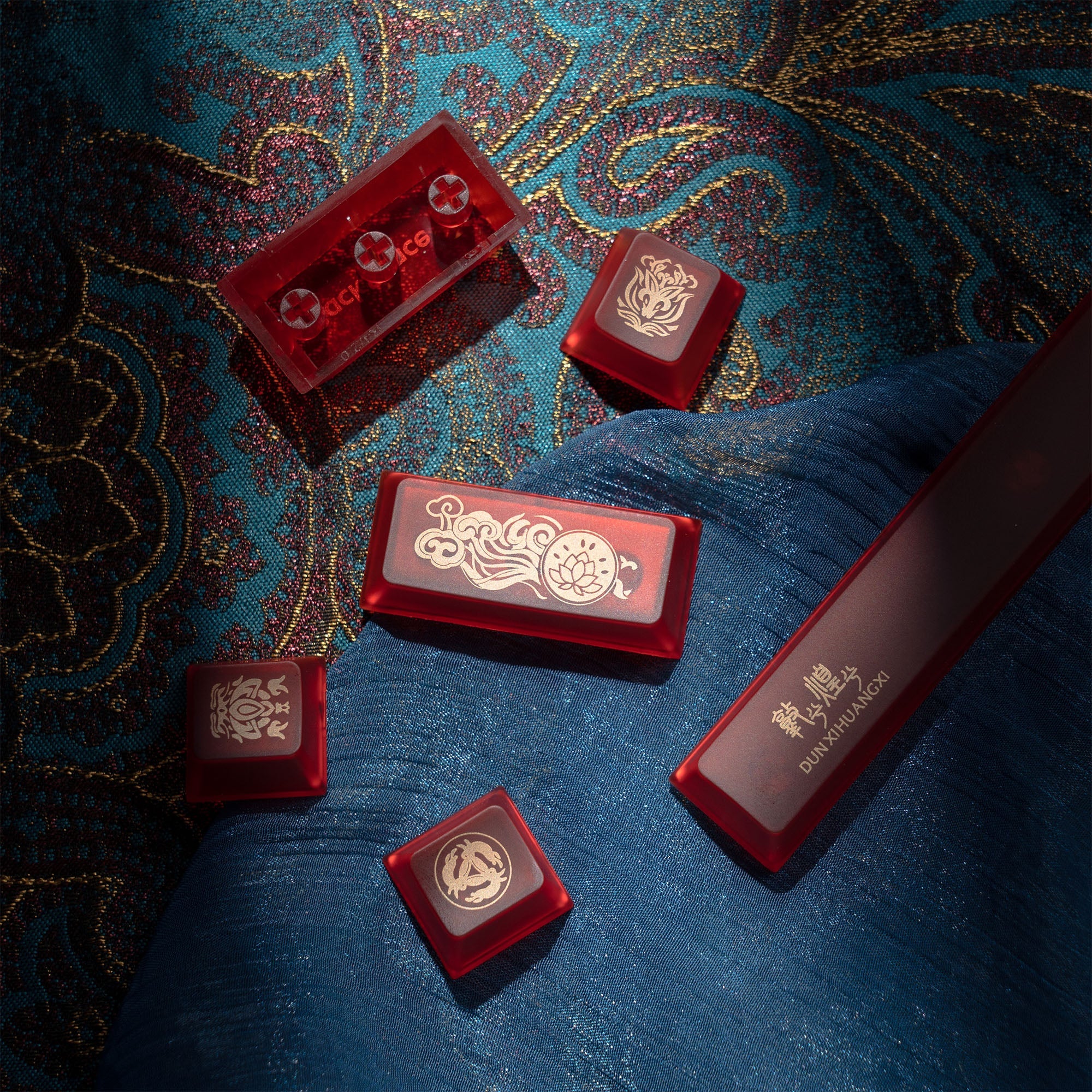 XVX  Dunhuang Cherry Profile Dye-Sub PBT Keycaps Full Set (212-Keys)