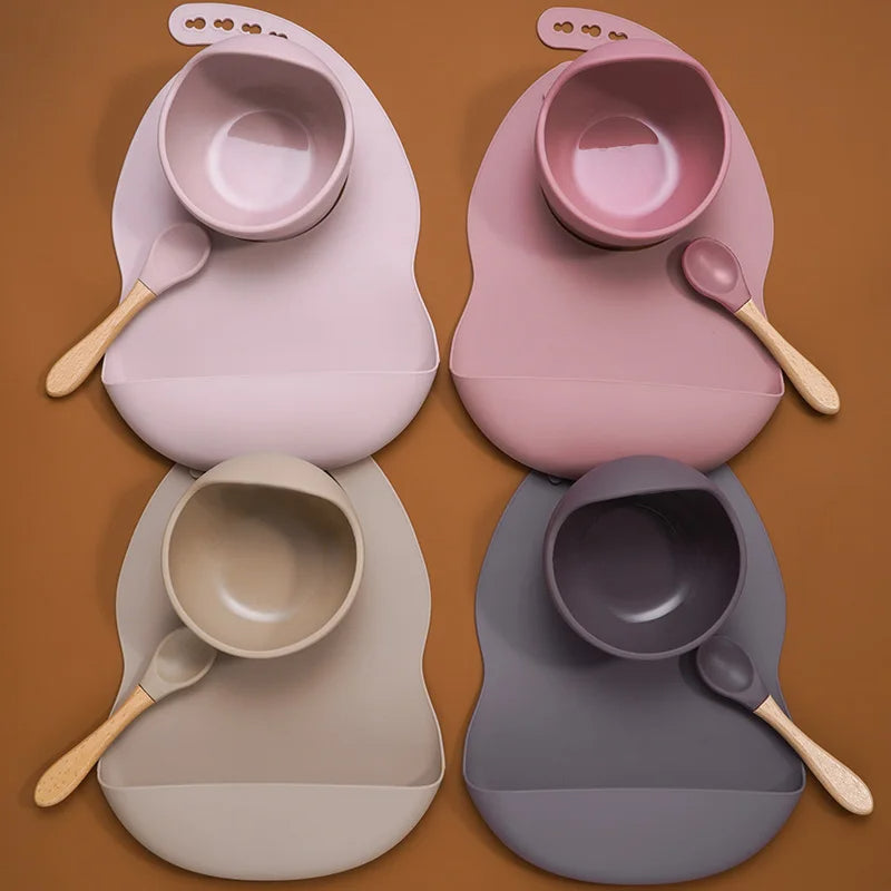 Silicone Baby Feeding Tableware Set - # BAGE21110001