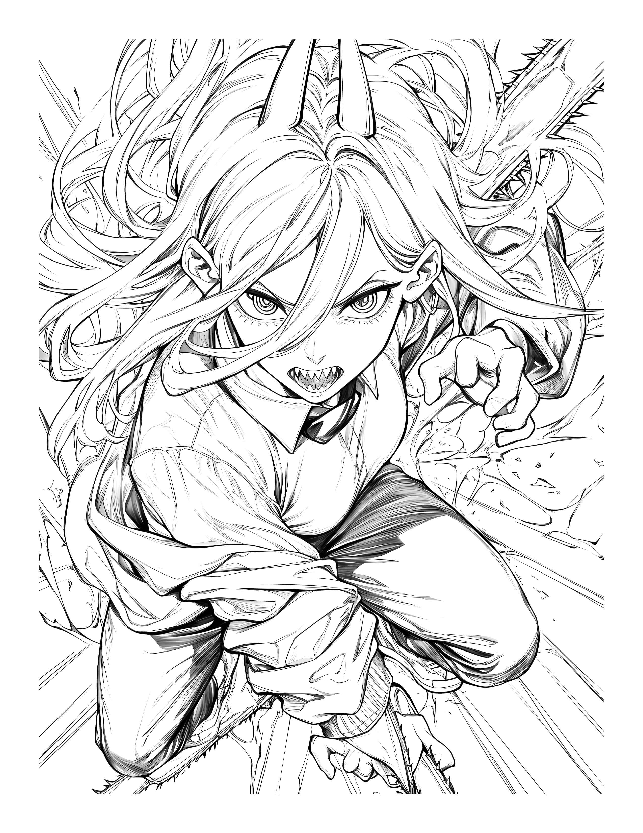 Anime Chronicles: Devil’s Edge – A Chainsaw Man Coloring Book (Volume 4) PDF