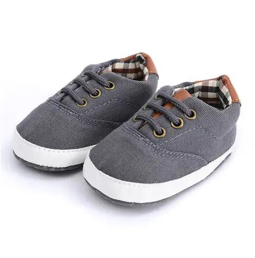 Solid color casual lace soft bottom baby canvas shoes baby shoes toddler shoes - # GIAA71310002