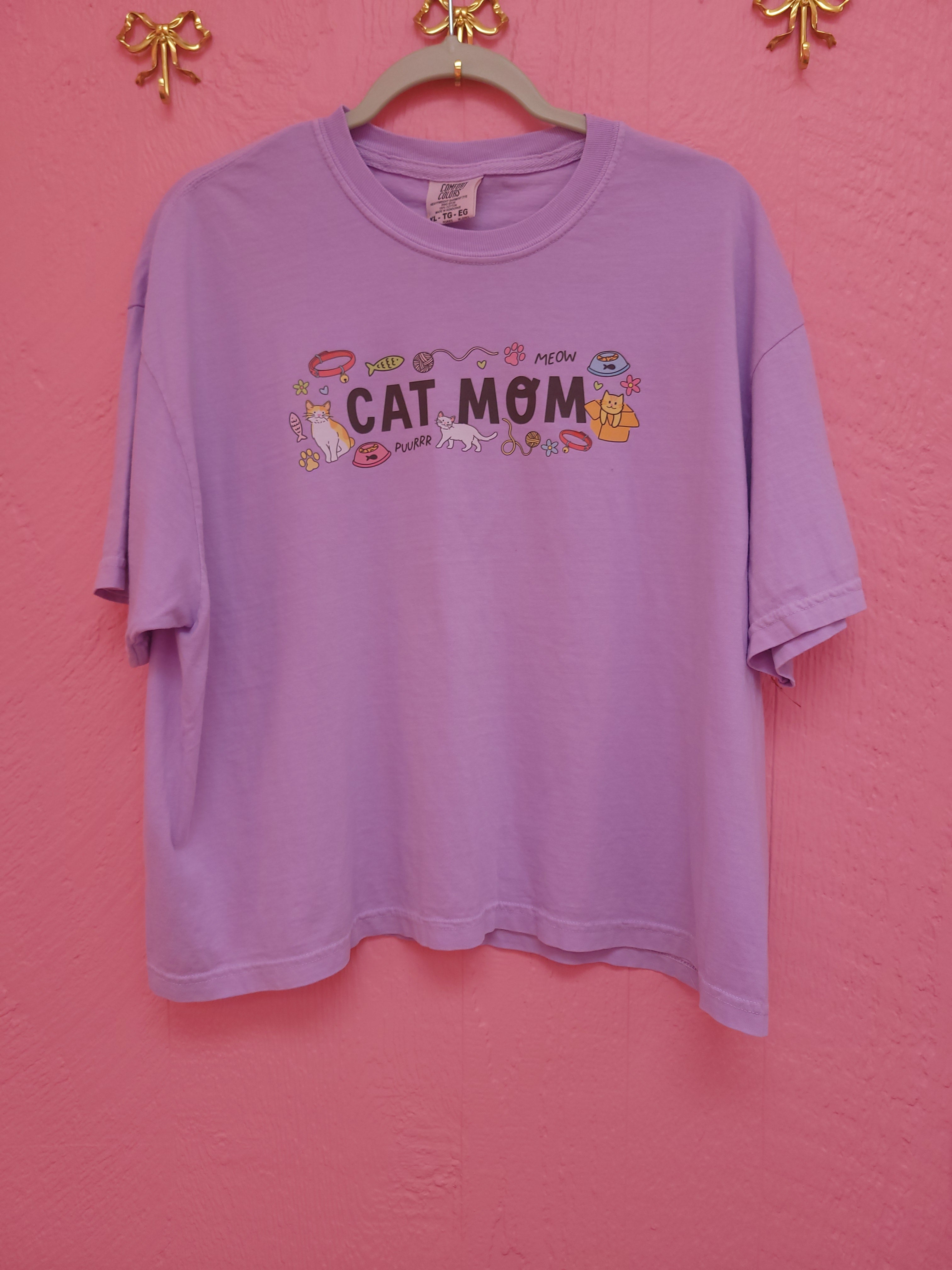 "Cat Mom" Shirt and Crewneck