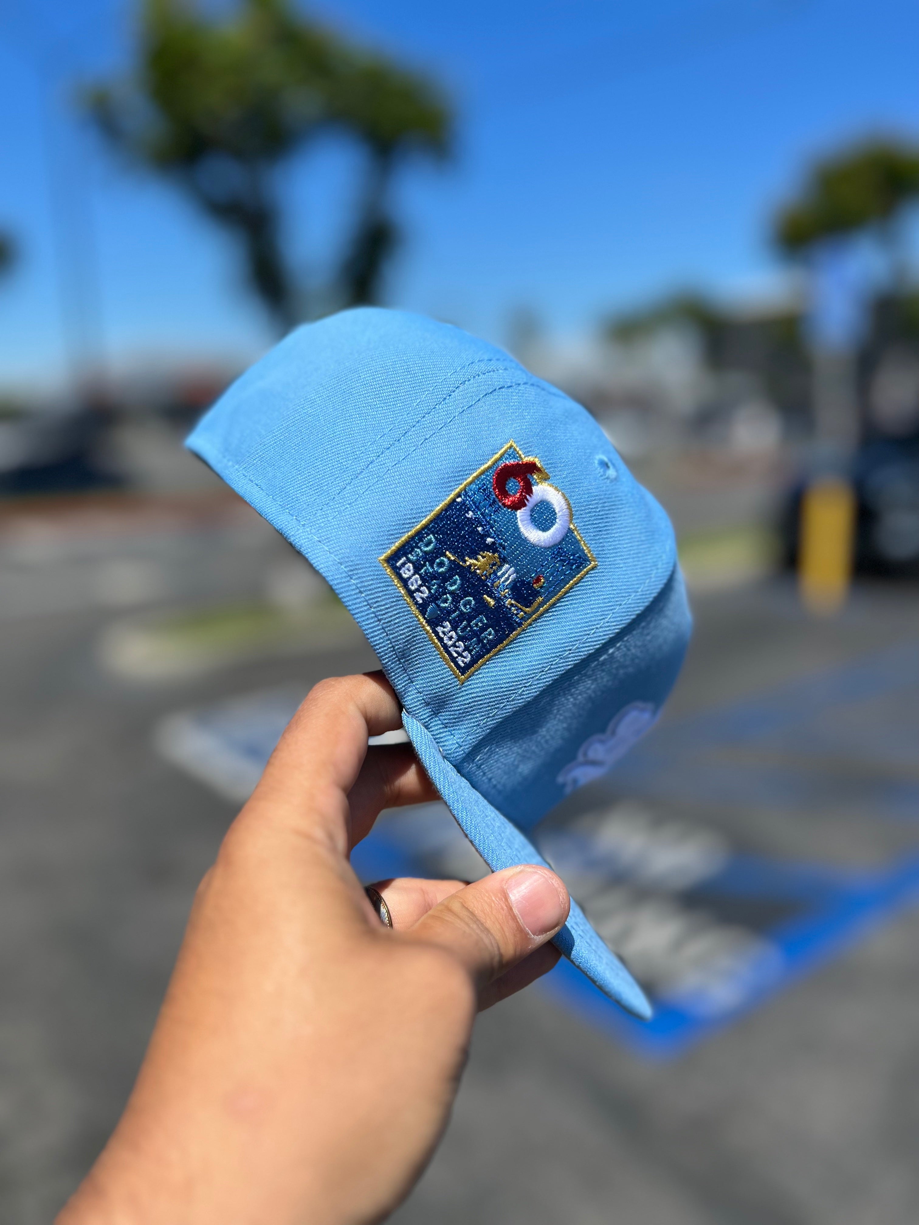 Los Angeles Dodgers Sky Blue Script 5950