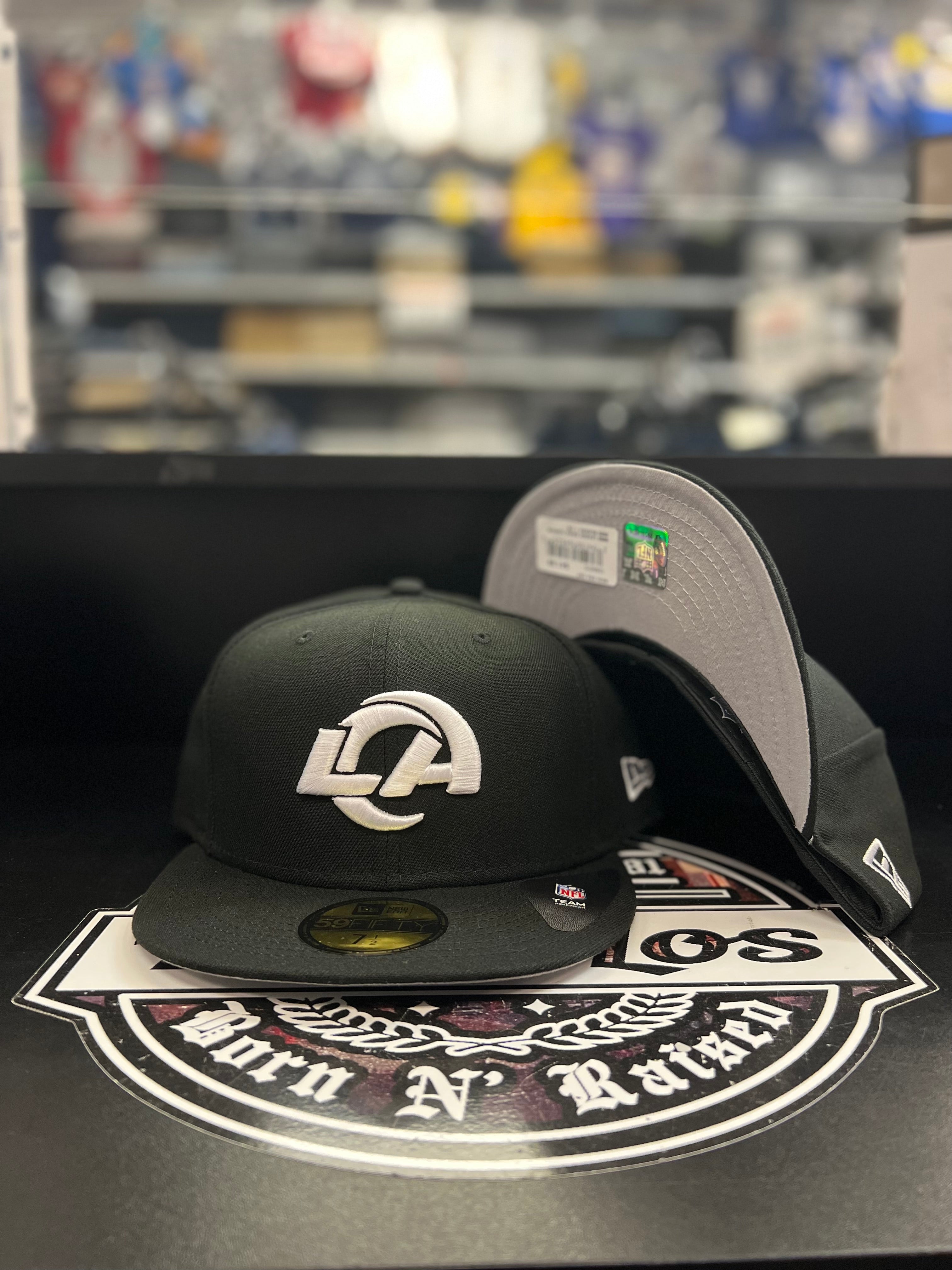Los Angeles Rams 5950 Black White Hat