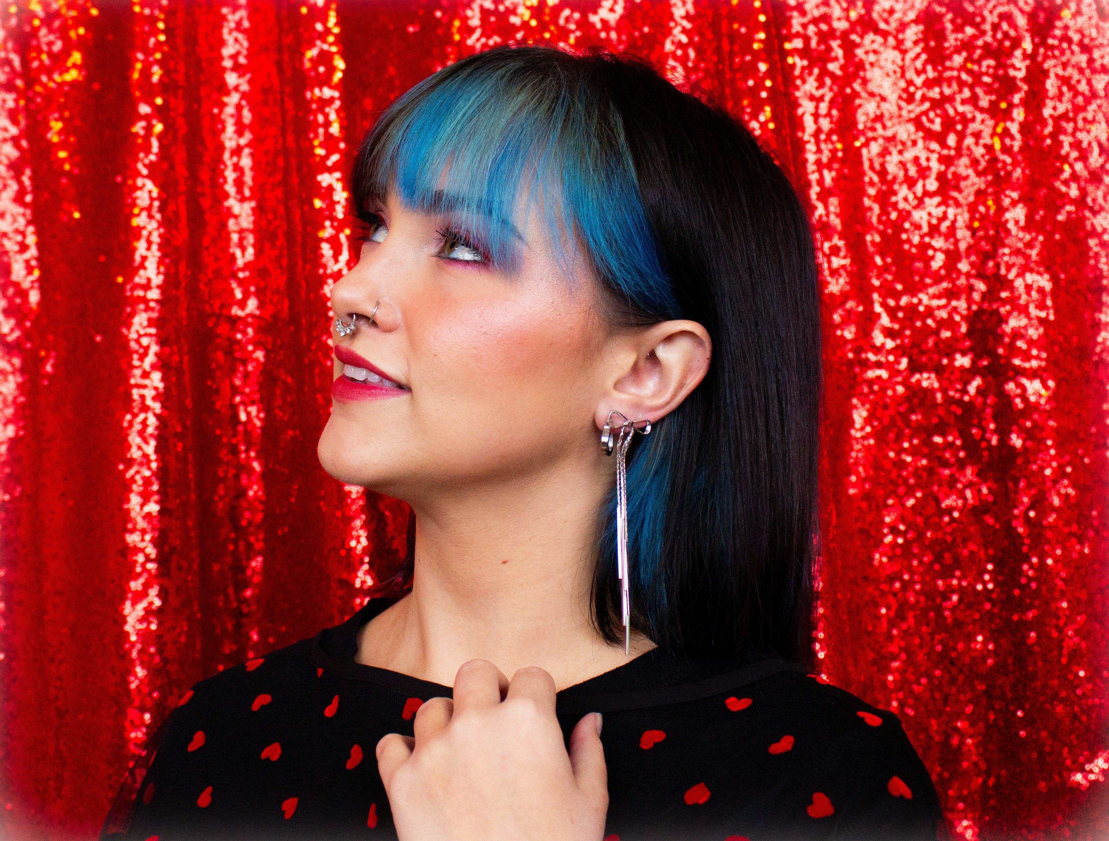 "Can I go Where You Go?" Titanium Heart Hoops