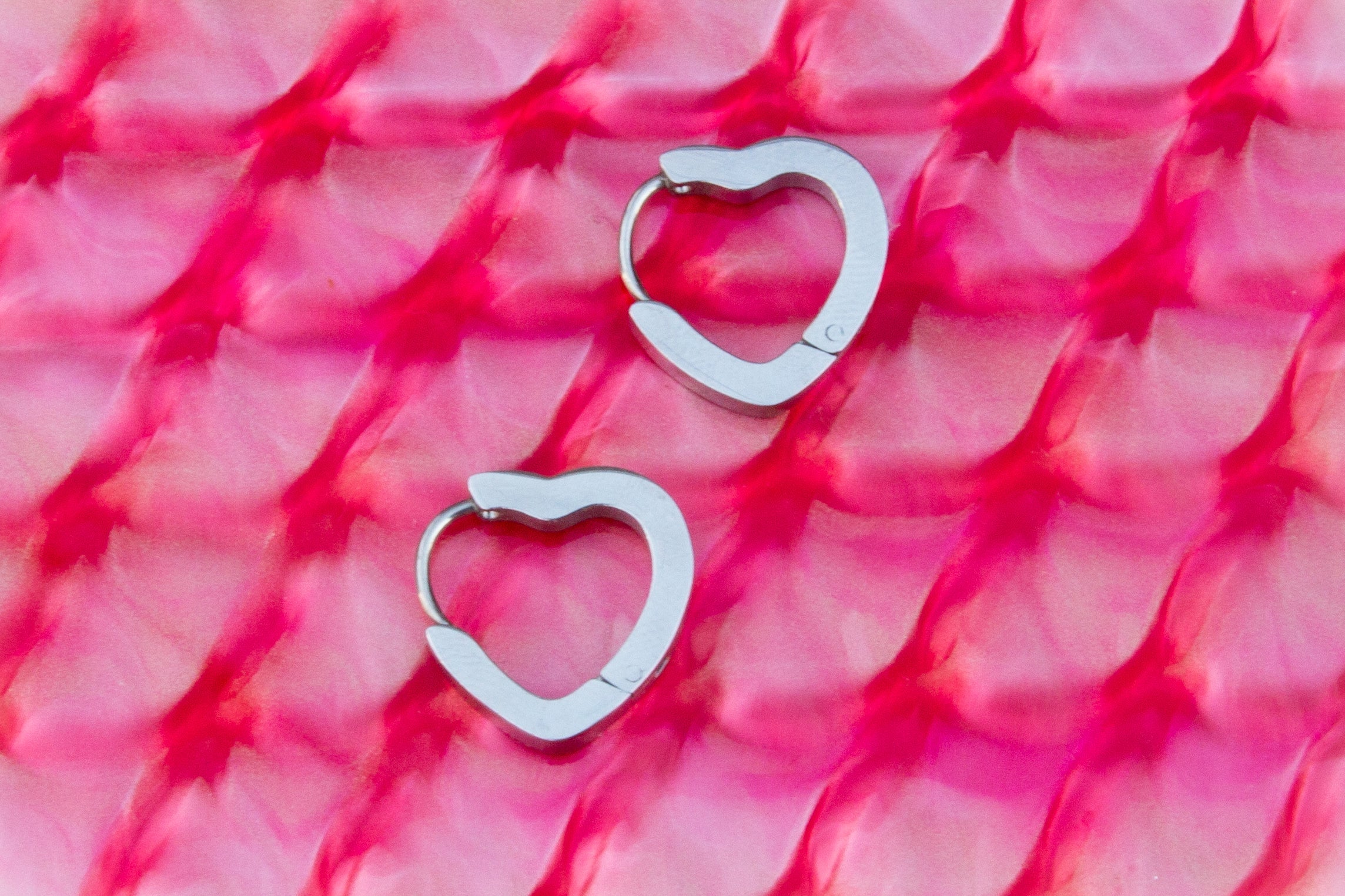 "Can I go Where You Go?" Titanium Heart Hoops