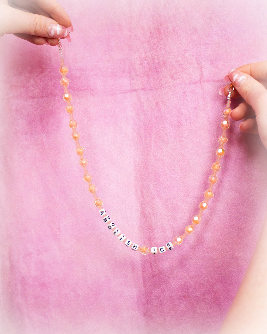 "Abolish Ice" - Make a Statement Beaded Necklace