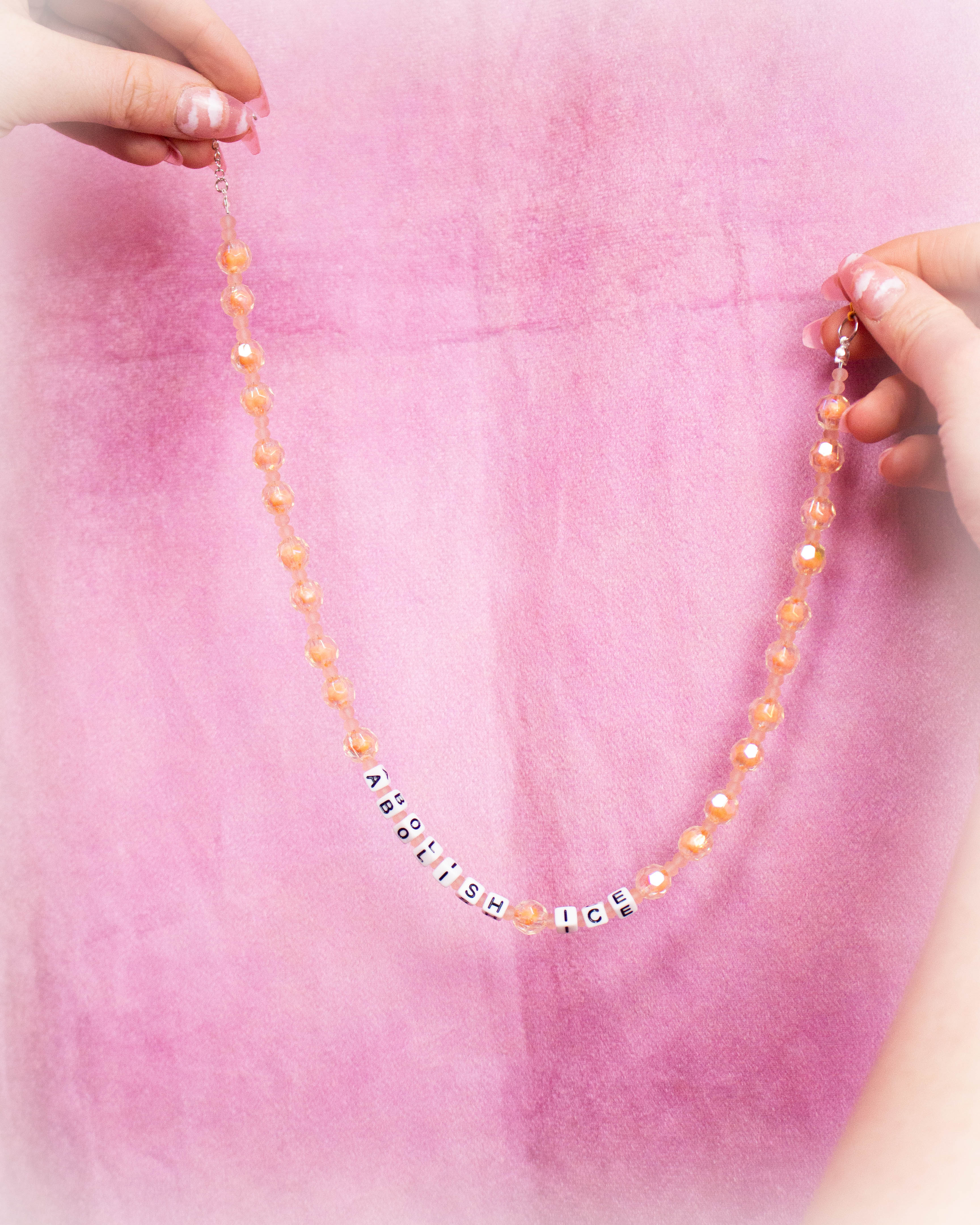 "Abolish Ice" - Make a Statement Beaded Necklace