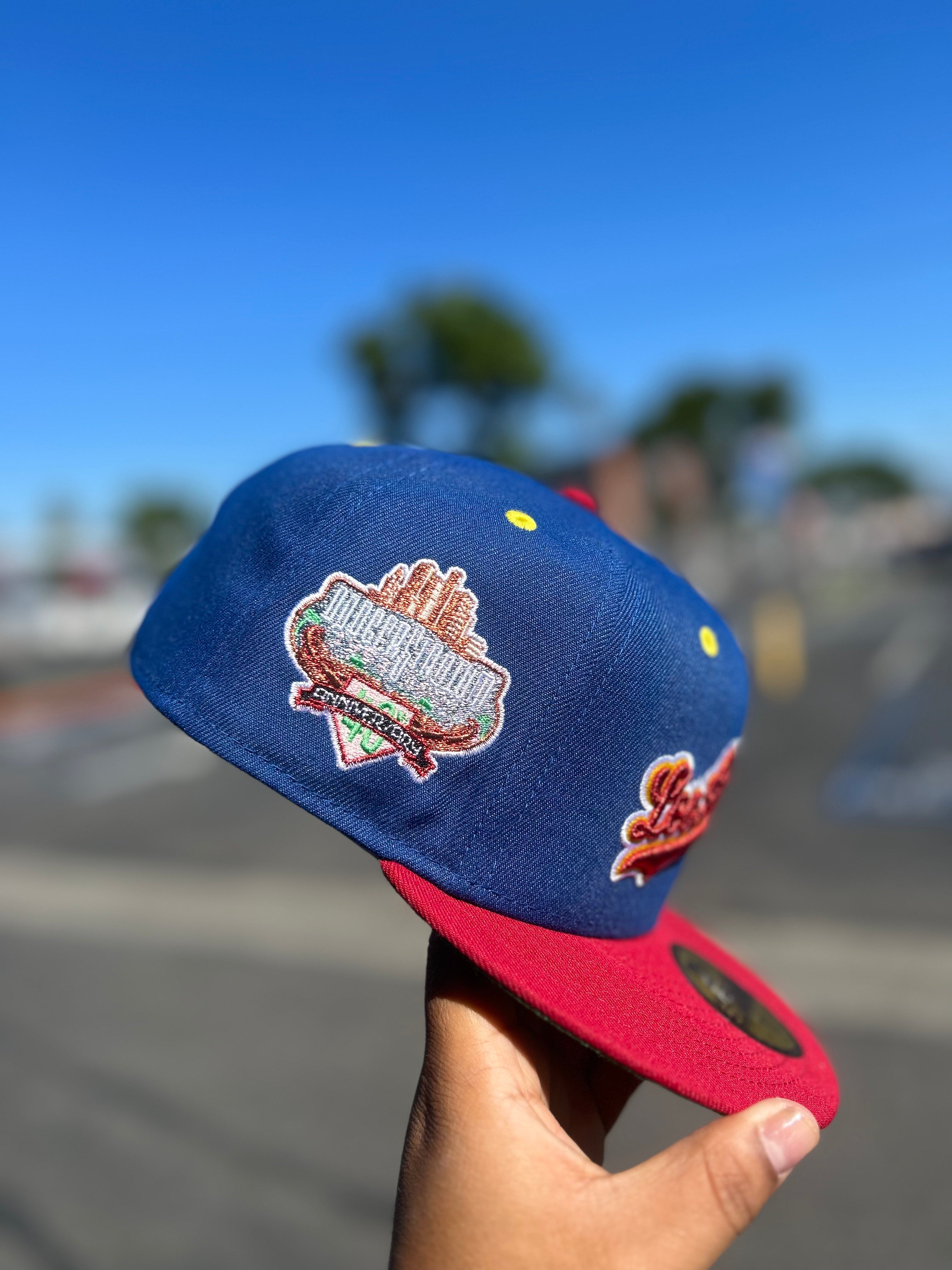 Los Angeles Dodgers Script Light Royal / Pinot Red 5950