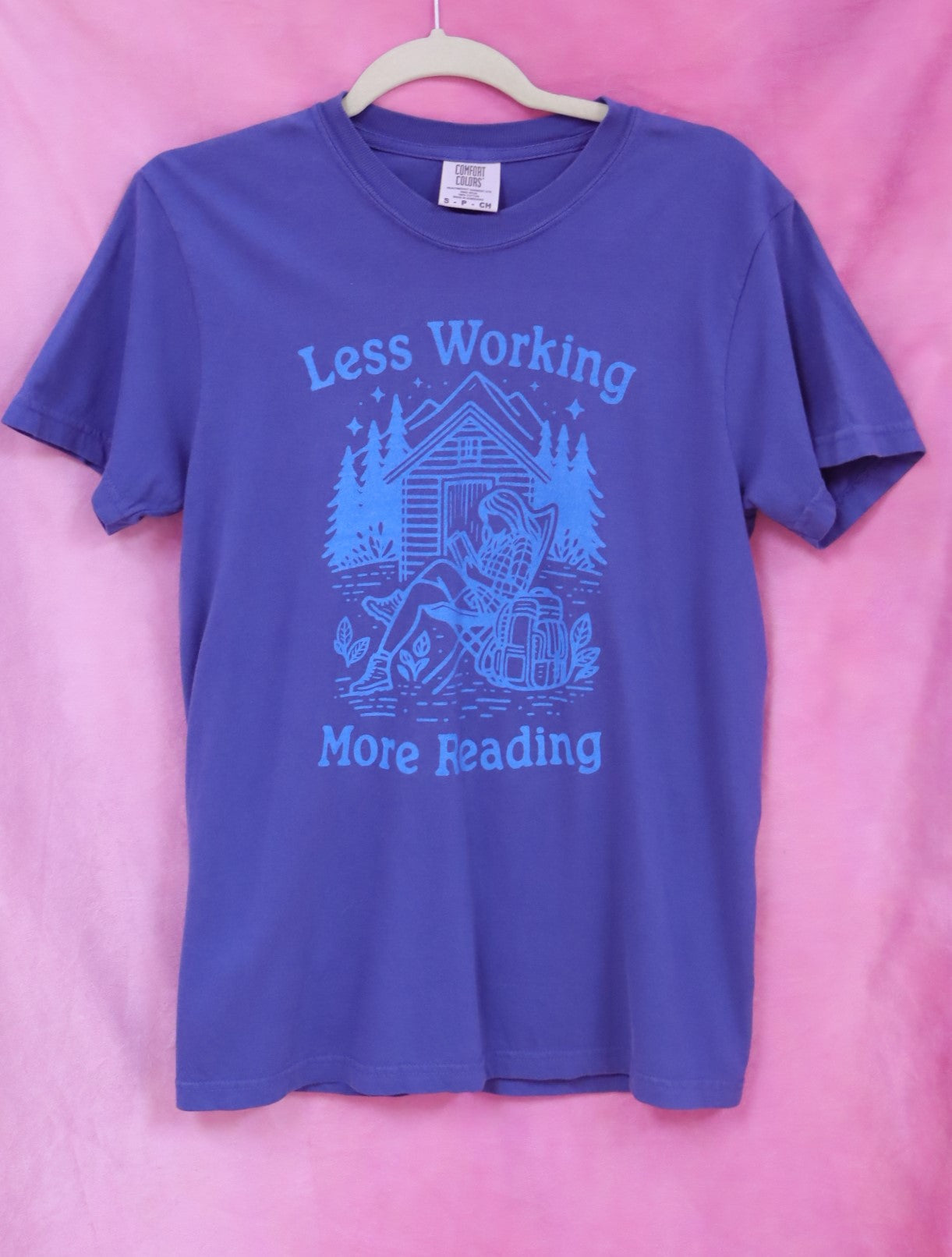 "Less Working, More Reading" Screen-Printed Shirts & Crewnecks