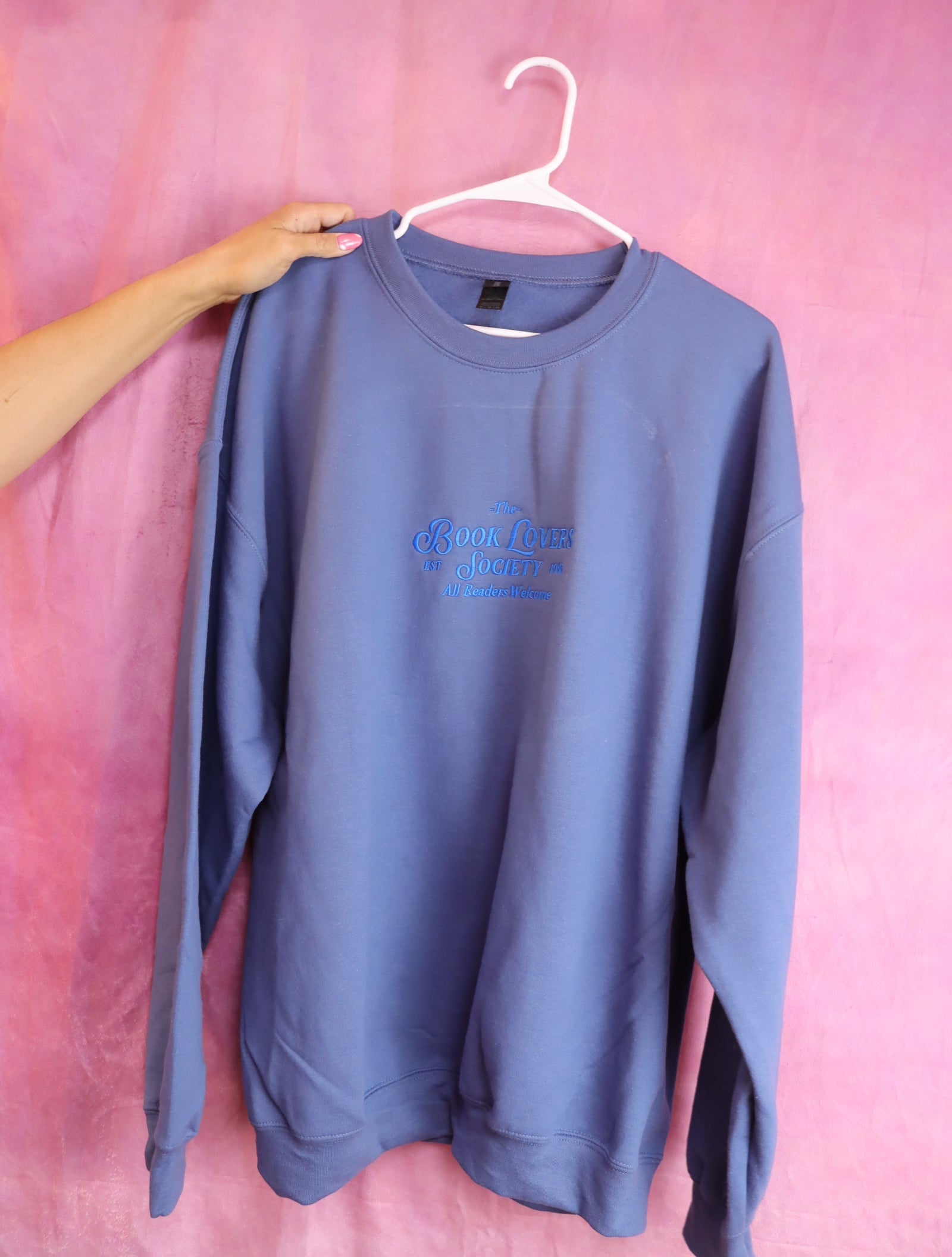 "The Book Lovers Society" Embroidered Shirt