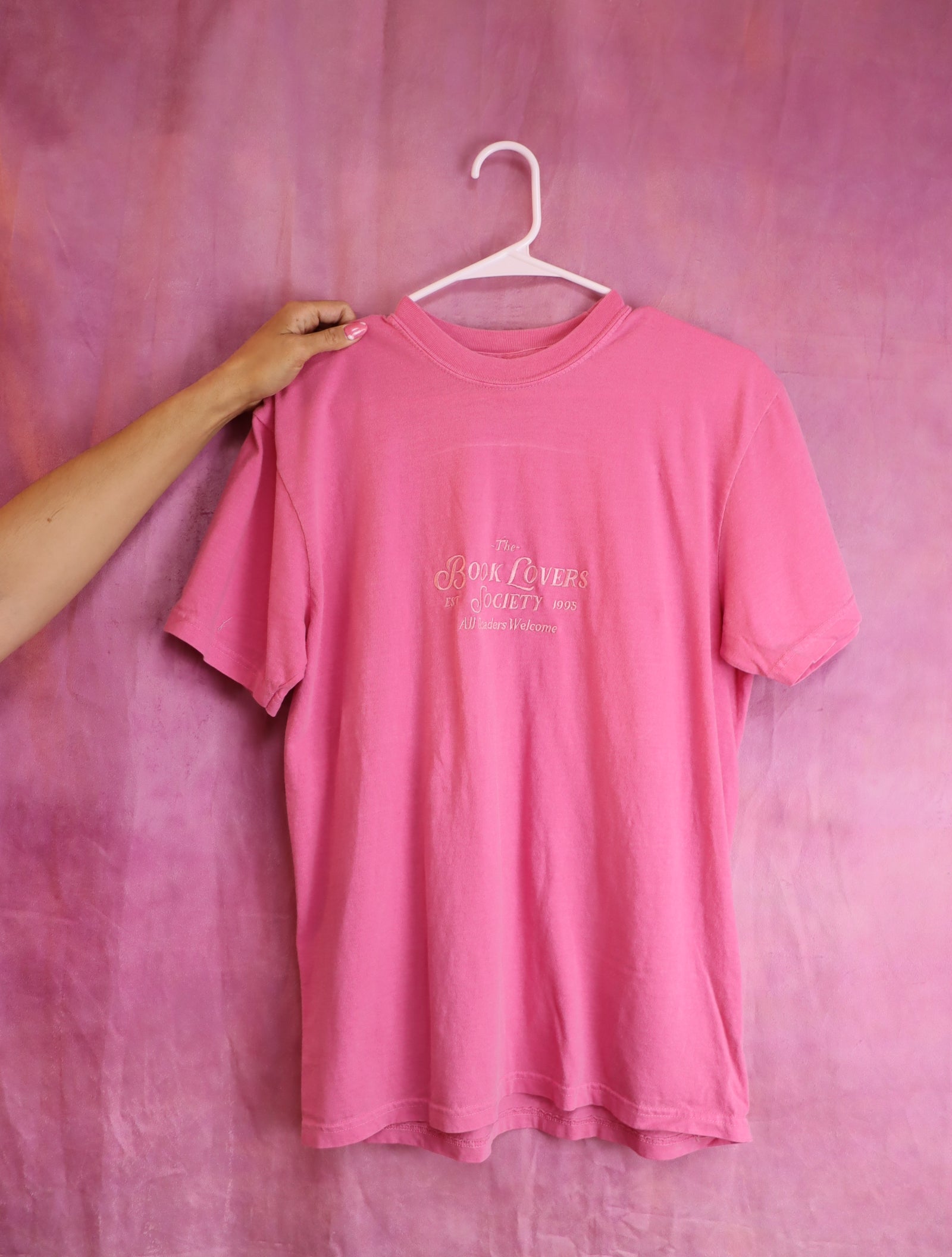 "The Book Lovers Society" Embroidered Shirt