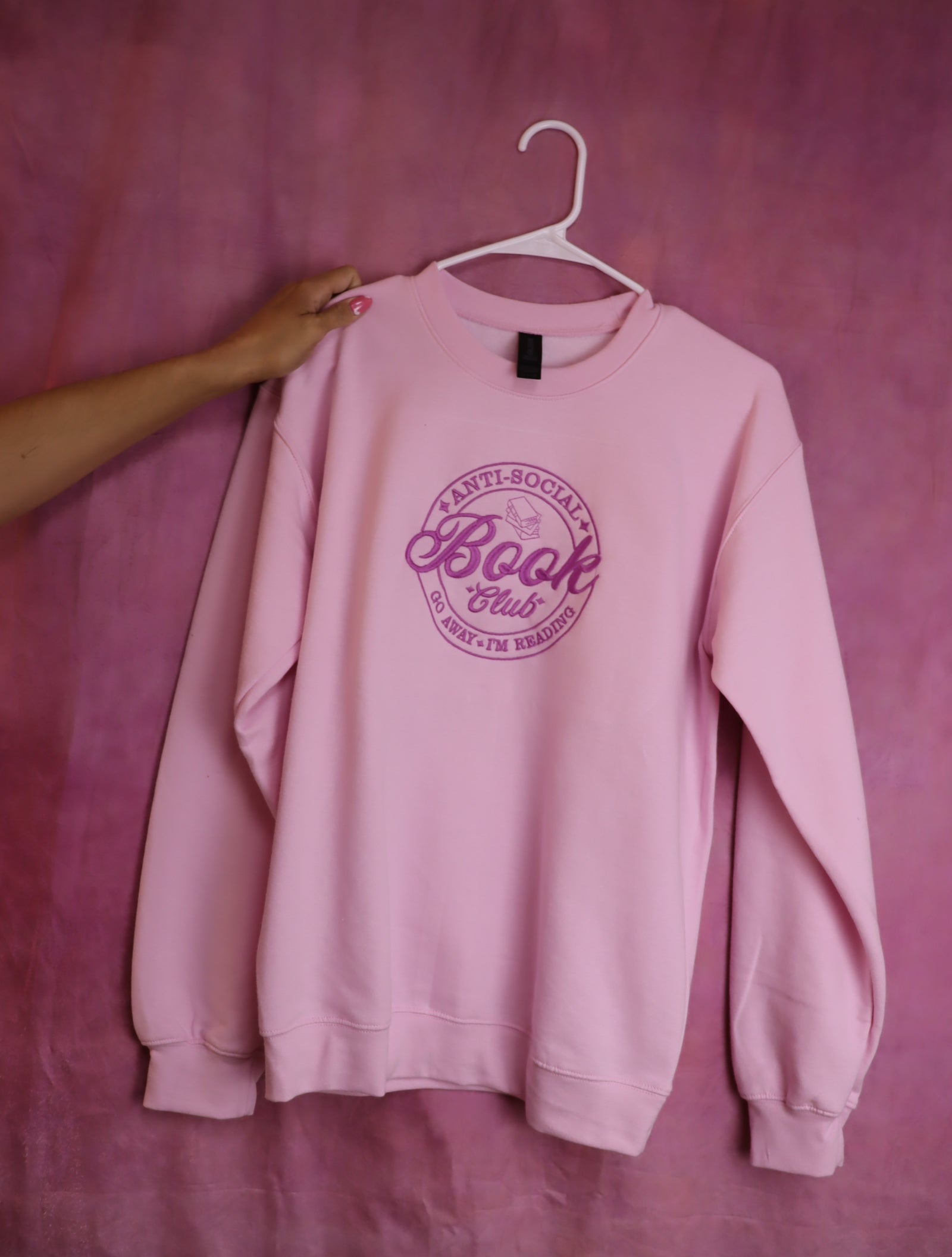 “Anti-Social Book Club” Embroidered Shirt