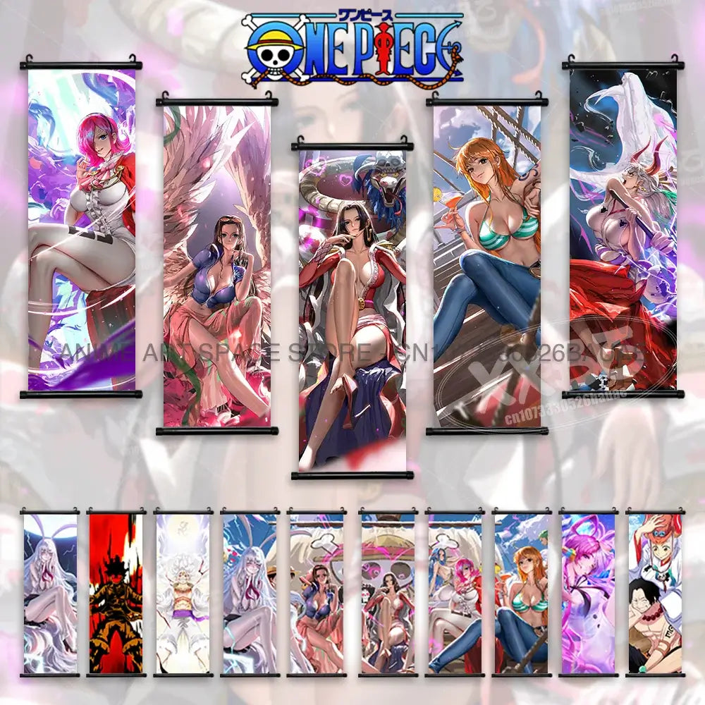 One Piece Hanging Painting Luffy Ace Sabo Shanks Wall Art