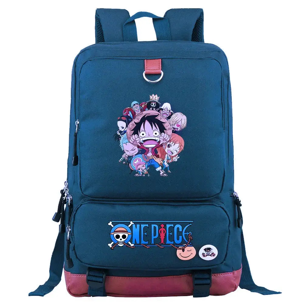 One Piece Luffy Printed Unisex Backpack School Travel Bag