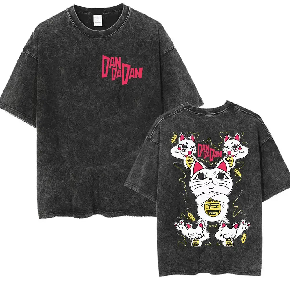 Dandadan Okarun Graphic T Shirt Vintage Washed Tee