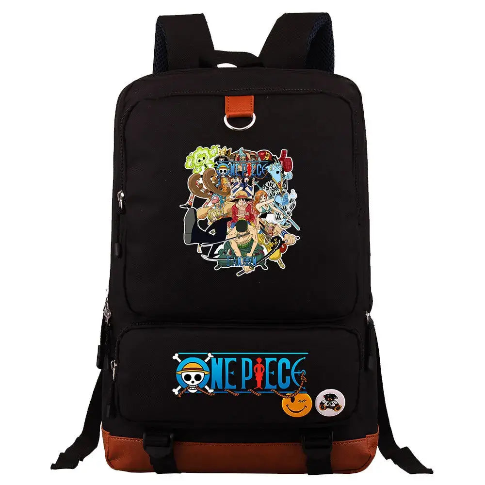 One Piece Luffy Printed Unisex Backpack School Travel Bag