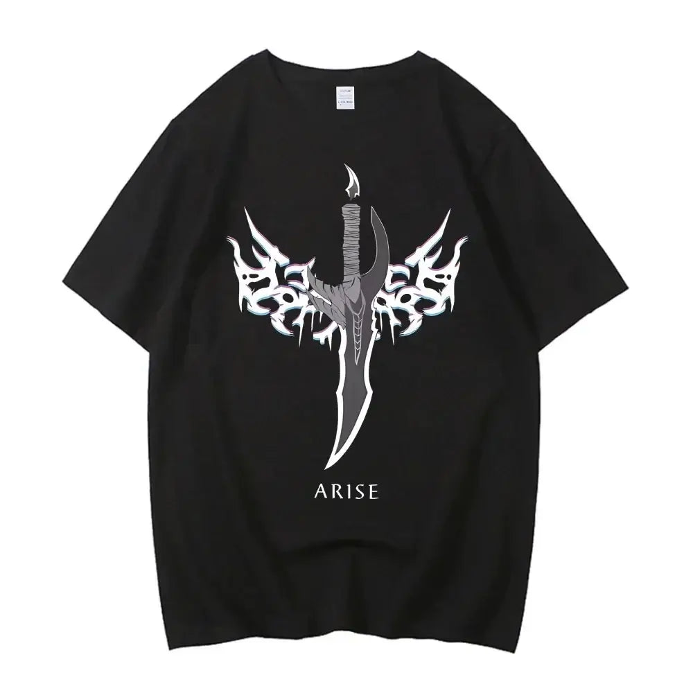 Solo Leveling T Shirt Sung Jinwoo Harajuku Graphic Tee