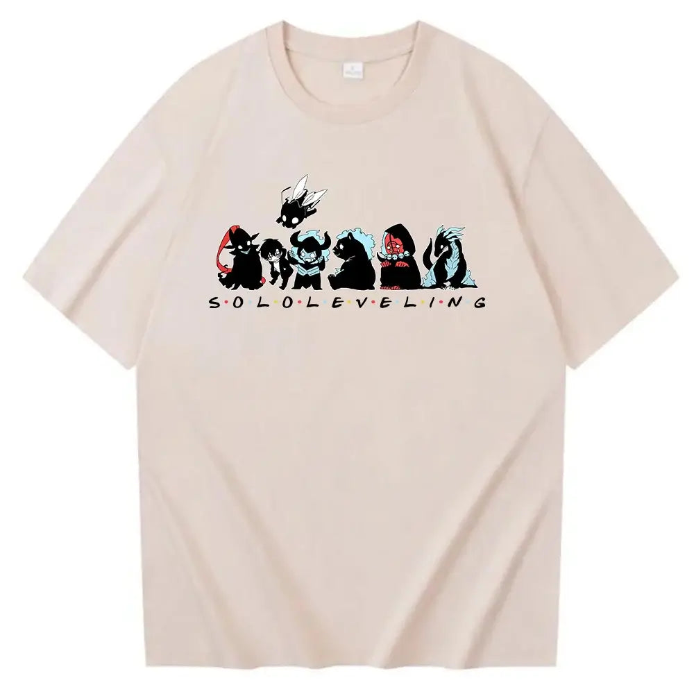 Cute Solo Leveling T-shirt Anime Fans Gift