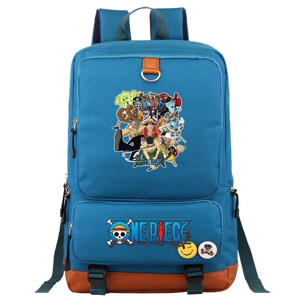 One Piece Luffy Printed Unisex Backpack School Travel Bag