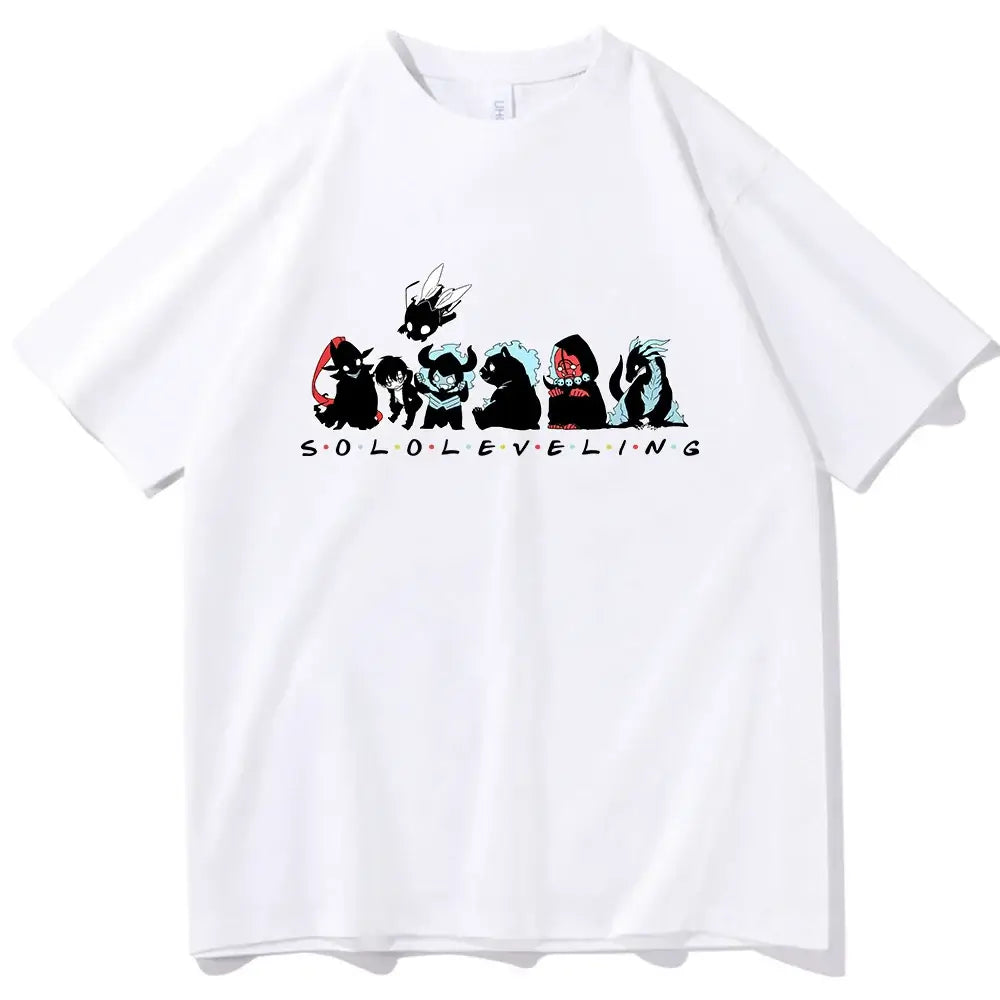 Cute Solo Leveling T-shirt Anime Fans Gift
