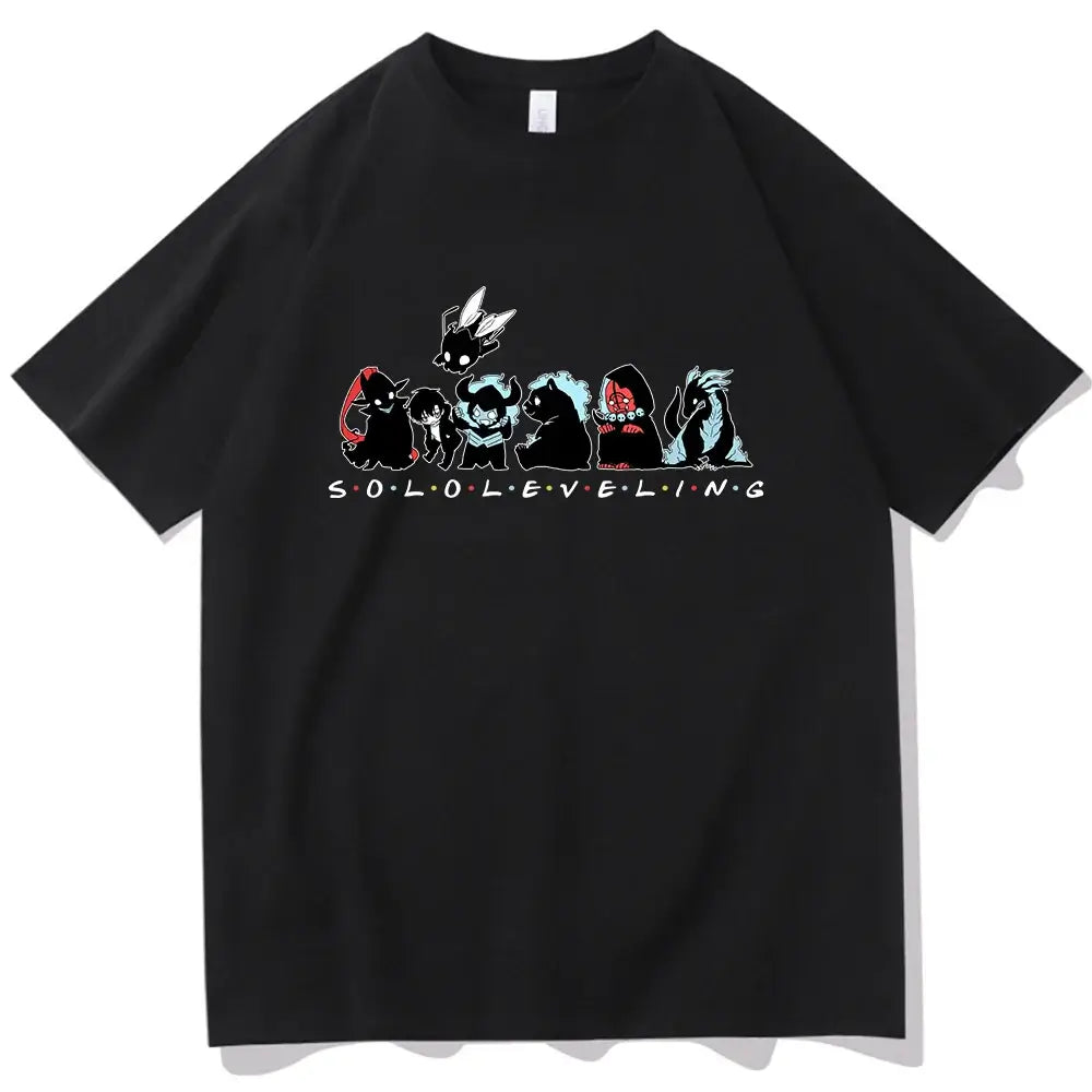 Cute Solo Leveling T-shirt Anime Fans Gift