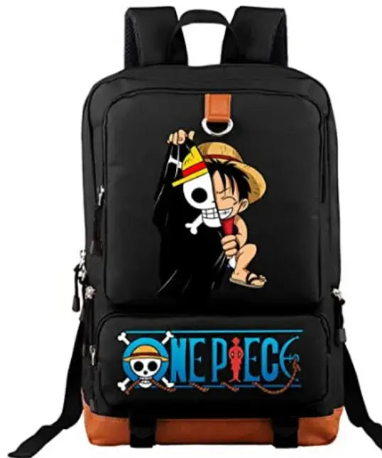 One Piece Luffy Printed Unisex Backpack School Travel Bag