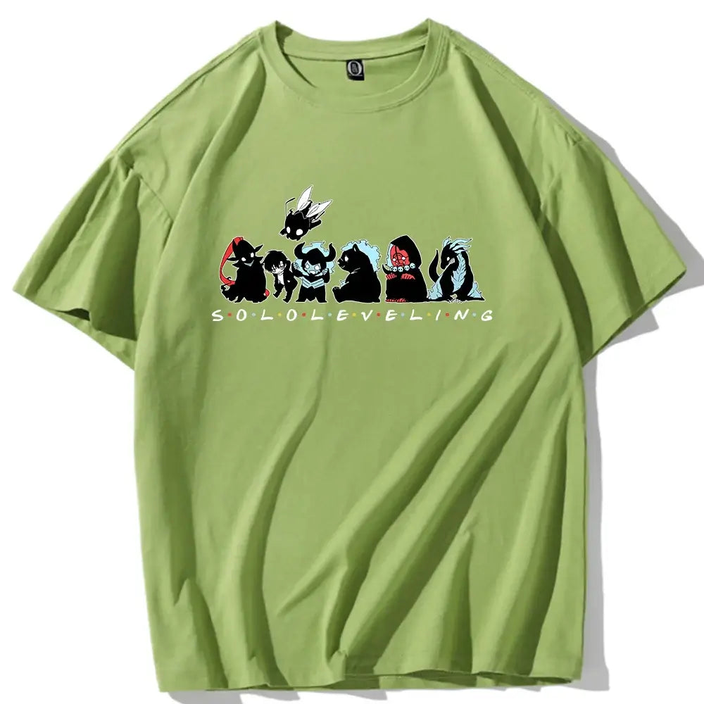 Cute Solo Leveling T-shirt Anime Fans Gift