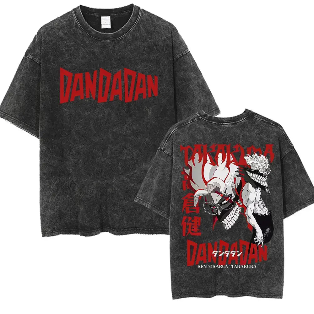 Dandadan Okarun Graphic T Shirt Vintage Washed Tee