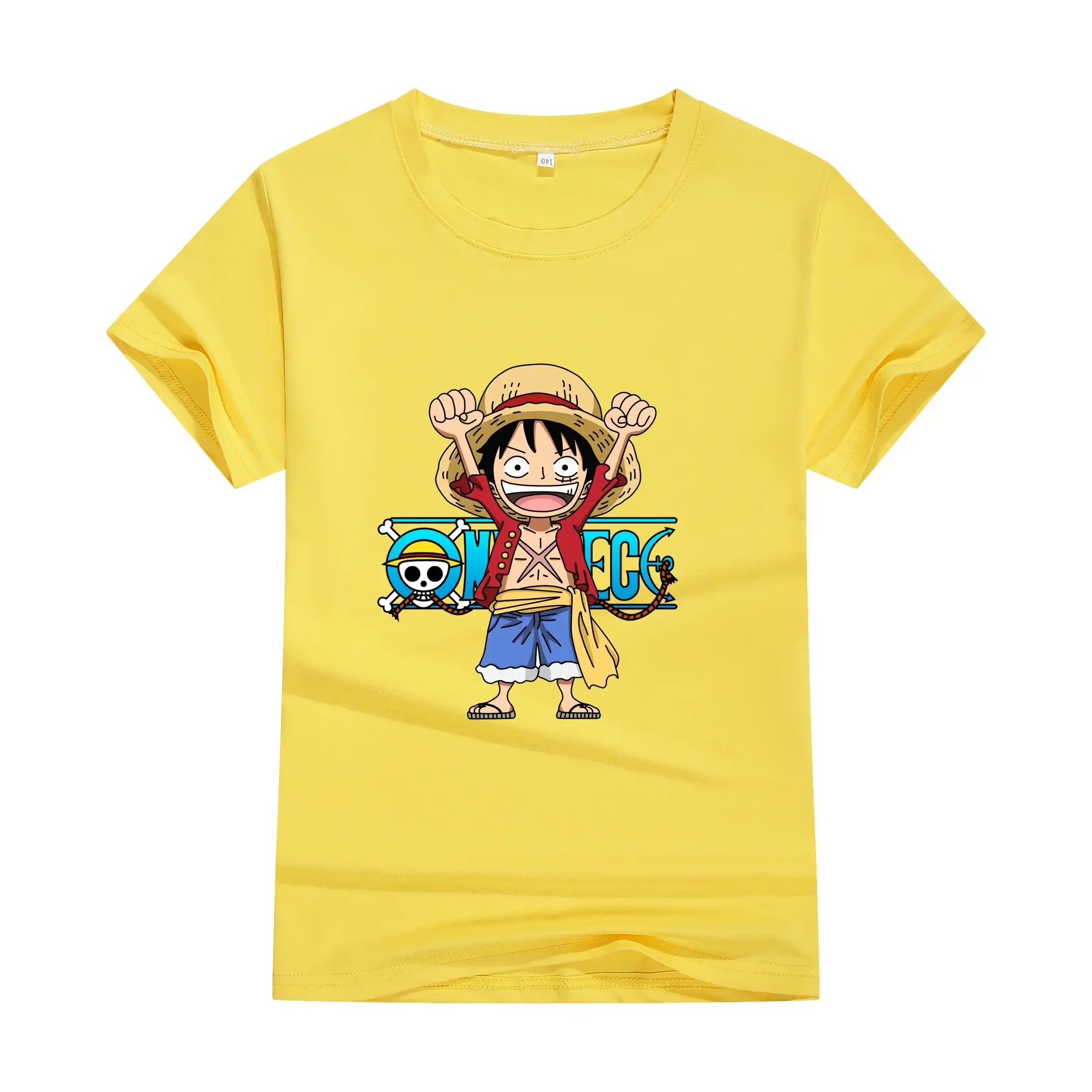 One Piece Anime Cotton T-shirt Cute Unisex Summer Top