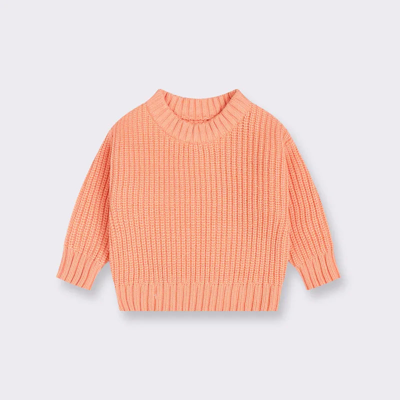 Baby Boys Girls Children Autumn And Winter Loose Knitted Coat Sweater - # BOAA111010001