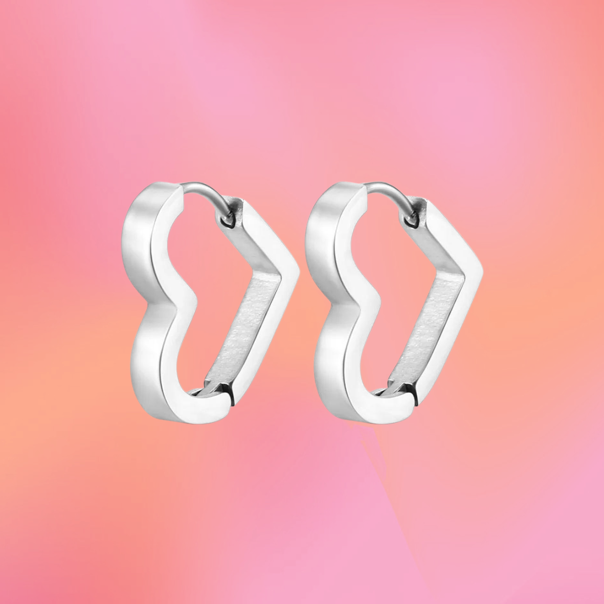 "Can I go Where You Go?" Titanium Heart Hoops