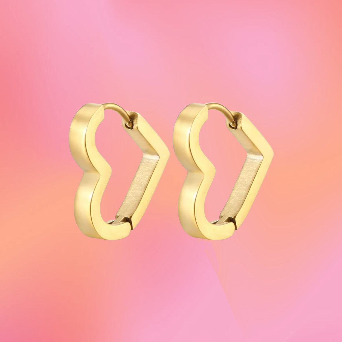 "Can I go Where You Go?" Titanium Heart Hoops