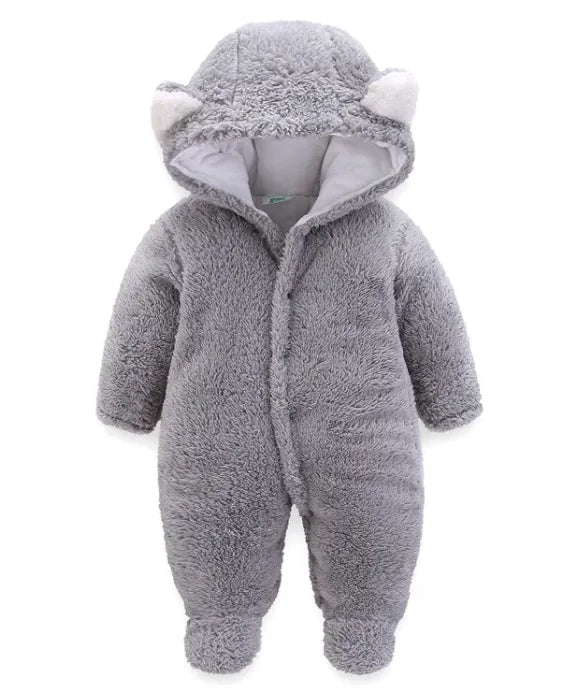 Winter Baby Jumpsuit Newborn Warm Thick Baby Romper-# BAAA21210002