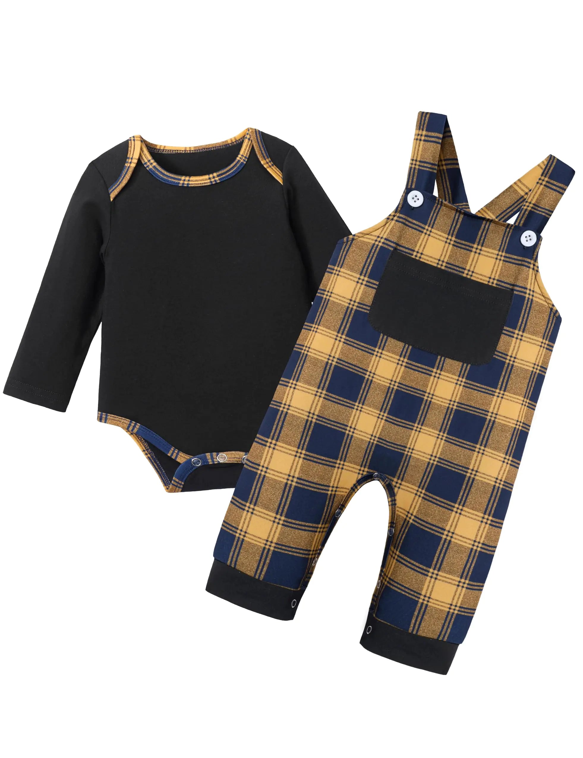 BAVADER Baby Boy Clothes 9-12 Month Boy Clothes Long Sleeve Rompers Baby Boy Outfits Plaid Baby Boy Winter Clothes Jumpsuit 9 Month Baby Boy Clothes Baby Boy Fall Outfits - # BAAA51210019