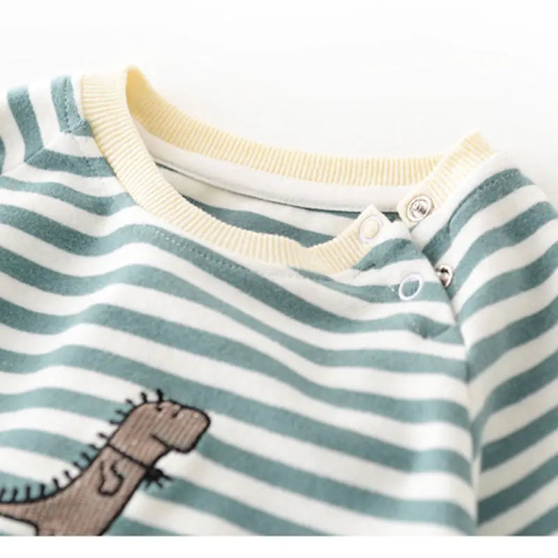 Newborn Baby Striped Rompers - # BAAA21110021